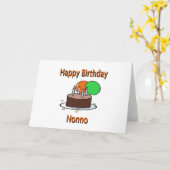 ハッピーバースデーのNonnoのイタリアンな祖父の誕生日Desi カード (黄色い花)