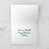 ハッピーバースデーのpapillonカードがあることを意味しました カード (内部)