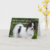 ハッピーバースデーのpapillonカードがあることを意味しました カード (黄色い花)