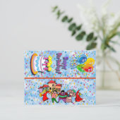 ハッピーバースデーはがきブックマーク ポストカード (スタンド正面)