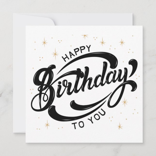 ハッピーバースデーはがき (正面)