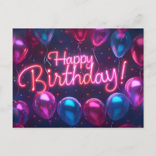 ハッピーバースデーはがき シーズンポストカード (正面)