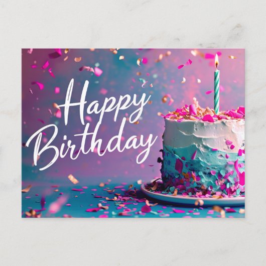 ハッピーバースデーはがき シーズンポストカード (正面)