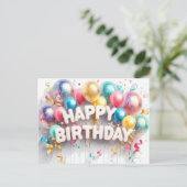 ハッピーバースデーはがき、バルク手頃、 ポストカード (スタンド正面)