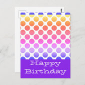 ハッピーバースデーはがき ポストカード (正面/裏面)