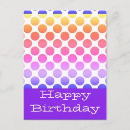 ハッピーバースデーはがき ポストカード