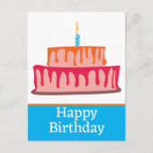 ハッピーバースデーはがき ポストカード (正面)