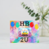 ハッピーバースデーはがき ポストカード (スタンド正面)