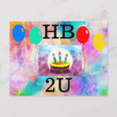 ハッピーバースデーはがき ポストカード (正面)