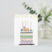 ハッピーバースデーはがき ポストカード (スタンド正面)