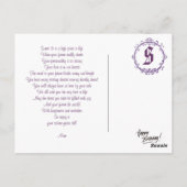 ハッピーバースデーはがき ポストカード (裏面)