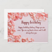 ハッピーバースデーはがき ポストカード (正面/裏面)