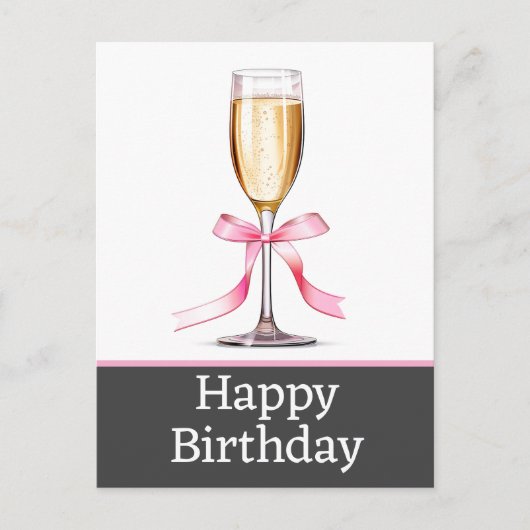 ハッピーバースデーはがき ポストカード (正面)