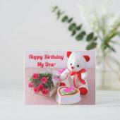 ハッピーバースデーはがき ポストカード (スタンド正面)