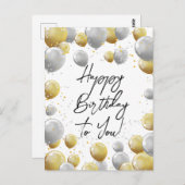 ハッピーバースデーはがき ポストカード (正面/裏面)