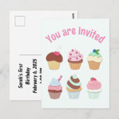 ハッピーバースデーはがき ポストカード (正面/裏面)