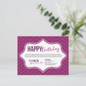 ハッピーバースデーはがき ポストカード (スタンド正面)