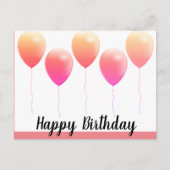 ハッピーバースデーはがき ポストカード (正面)