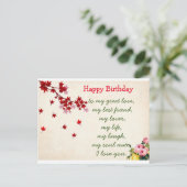 ハッピーバースデーはがき ポストカード (スタンド正面)