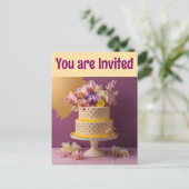 ハッピーバースデーはがき ポストカード (スタンド正面)