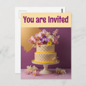 ハッピーバースデーはがき ポストカード (正面/裏面)