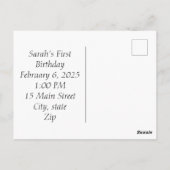 ハッピーバースデーはがき ポストカード (裏面)