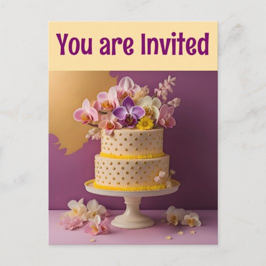 ハッピーバースデーはがき ポストカード (正面)