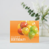 ハッピーバースデーはがき ポストカード (スタンド正面)