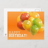 ハッピーバースデーはがき ポストカード (正面/裏面)