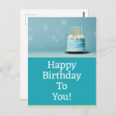 ハッピーバースデーはがき ポストカード (正面/裏面)