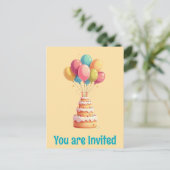 ハッピーバースデーはがき ポストカード (スタンド正面)