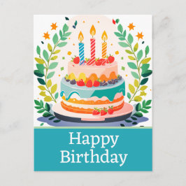 ハッピーバースデーはがき ポストカード