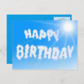 ハッピーバースデーはがき ポストカード (正面/裏面)
