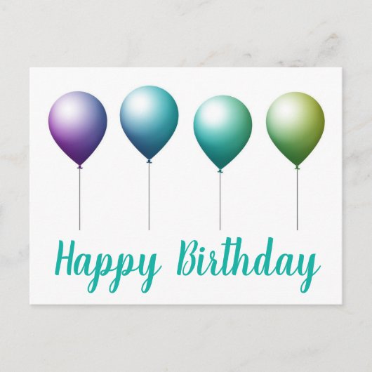 ハッピーバースデーはがき ポストカード (正面)