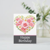 ハッピーバースデーはがき ポストカード (スタンド正面)