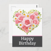 ハッピーバースデーはがき ポストカード (正面/裏面)