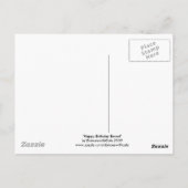 ハッピーバースデーはがき ポストカード (裏面)