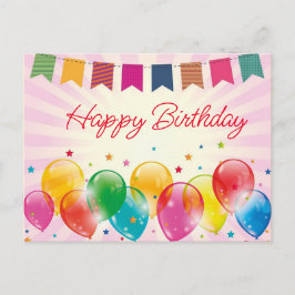 ハッピーバースデーはがき ポストカード