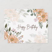 ハッピーバースデーはがき ポストカード (正面/裏面)