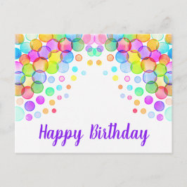ハッピーバースデーはがき ポストカード