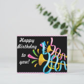 ハッピーバースデーはがき ポストカード (スタンド正面)