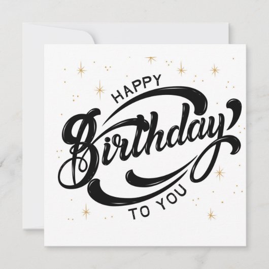 ハッピーバースデーはがき 招待状 (正面)