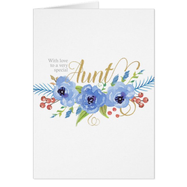 ハッピーバースデーはとても特別な叔母の花 (正面)