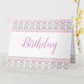 ハッピーバースデーはグリーティングカードのみ カード (黄色い花)