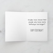 ハッピーバースデーはジョーク間抜けカードを知った カード (内部)