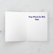 ハッピーバースデーはマイケル・バーク・エンジェルからだった。 カード (内部)
