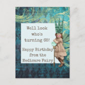 ハッピーバースデーはメディケア妖精のはがき ポストカード (正面)