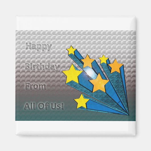 ハッピーバースデーは全米の星 マグネット (正面)