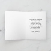 ハッピーバースデーは妹ピンクのバラの花束。 カード (内部)