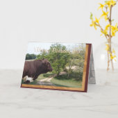 ハッピーバースデーは息子カスタマイズ カード (黄色い花)